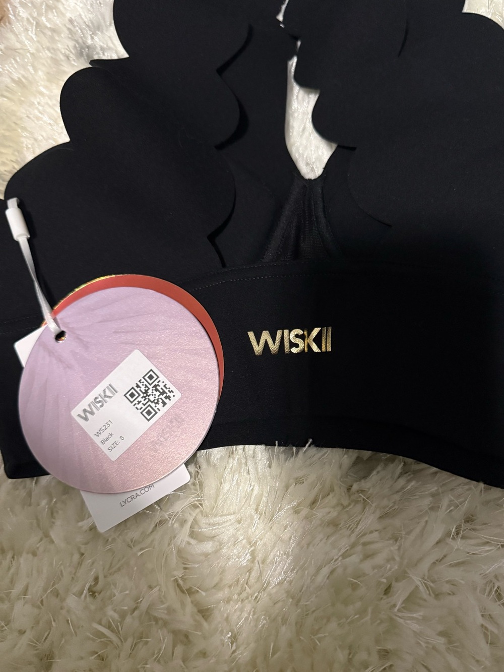 WISKII High-Rise Black Sports Top and Leggings Set - Picture 8 of 9